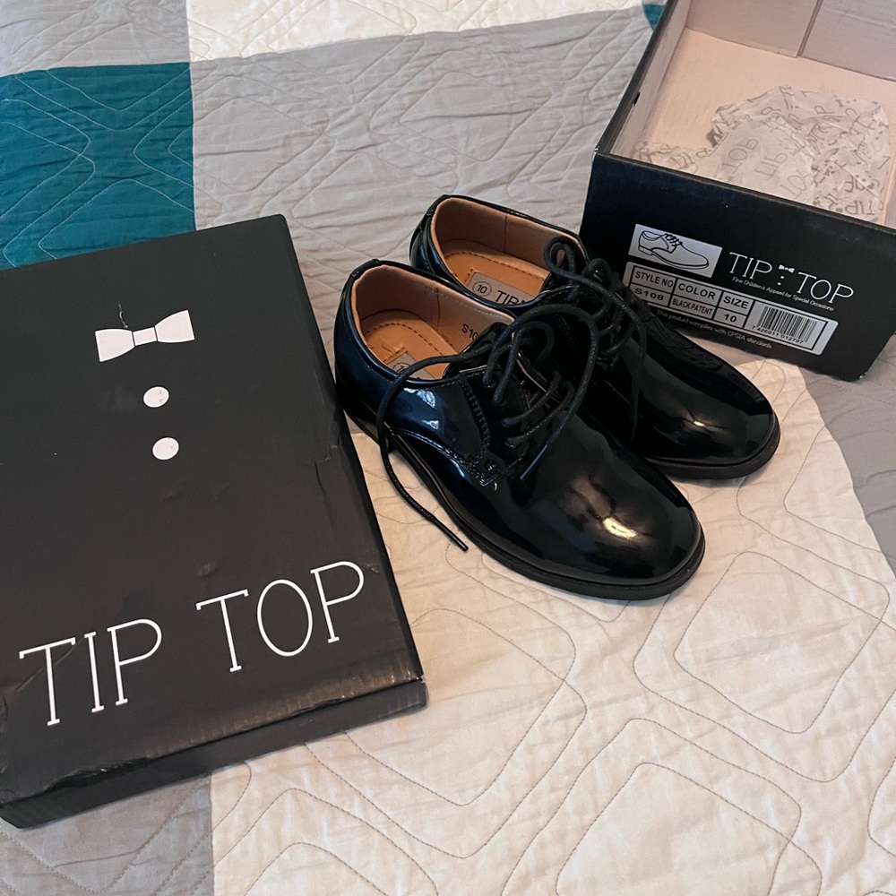 Boys Black Dress Shoes